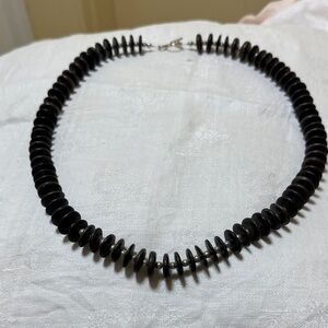 Elegant Black Beaded Necklace